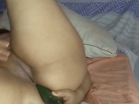 big ass& arab  cucumber masturbation.9