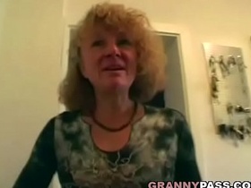 horny granny fucks her guests