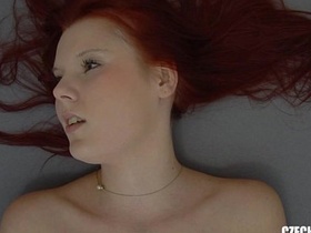 redhead girl fingering tight pussy