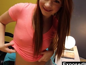 webcam show with incredible young redhead
