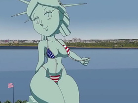 statue of liberty — tansau (porn animation, 18 )