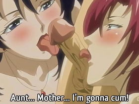 step mom and step aunt fuck the young boy - hentai uncensored [subtitled]