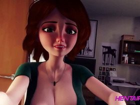 lucky boy fucks his curvy stepmom in pov • realistic 3d animation